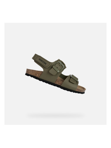 Khaki Boys' Sandals Geox Ghita - Boys