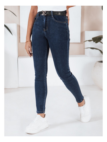 Дамски тесни дънки, цвят гранат