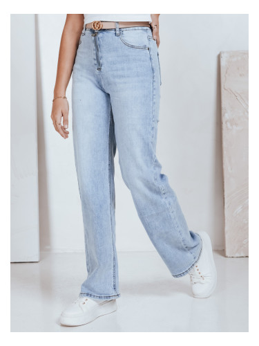 Дамски дънки с висока талия и широки крачоли