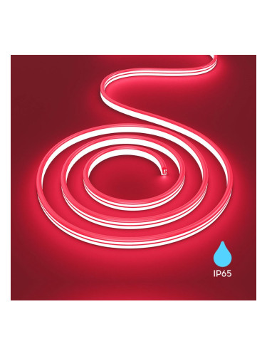 Влагозащитена LED неонова лента, 6W/m, 230VAC, IP65, червен, BS02-00014