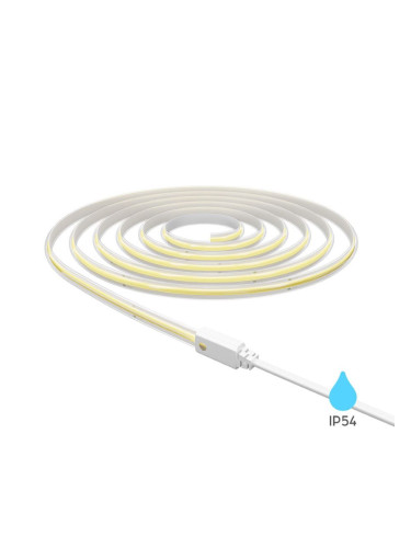 Влагозащитена LED лента, COB, 360 диода на метър, 12W/m, 230VAC, IP54, 3000K, топлобяла, BS02-00710
