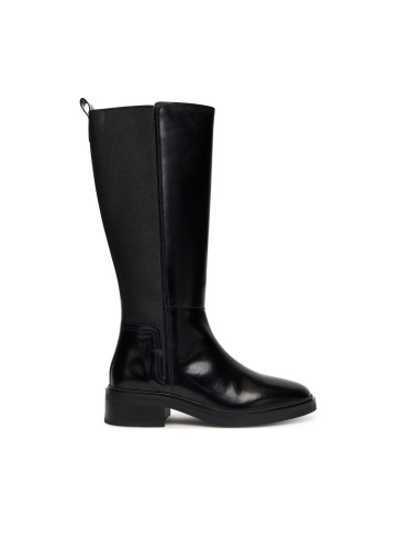 Ботуши Tommy Hilfiger Th Minimal Abrasivato Long Boot FW0FW08979 Черен