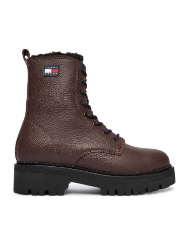 Туристически oбувки Tommy Jeans Tjw Urban Laceup Boot Wl EN0EN02906 Кафяв