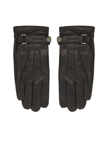 Мъжки ръкавици Calvin Klein Logo Strap LV04D8035G Черен