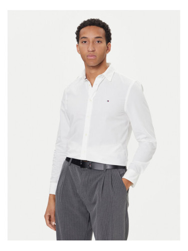 Tommy Hilfiger Риза MW0MW40460 Бял Slim Fit