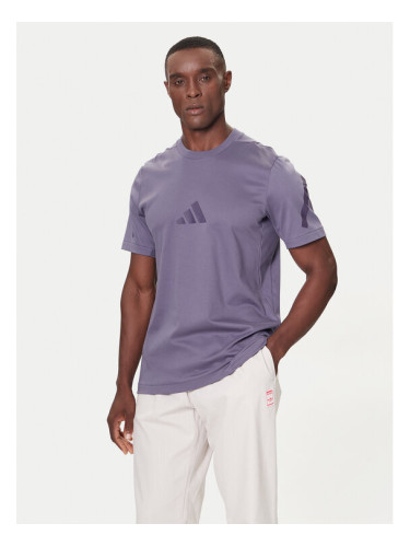 adidas Тишърт Z.N.E. JW4740 Виолетов Regular Fit