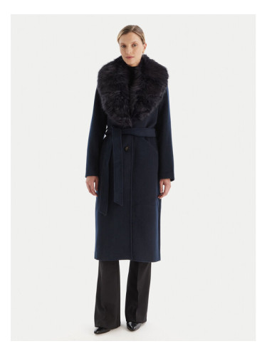 MICHAEL Michael Kors Вълнено палто 77A7141M21 Тъмносин Regular Fit