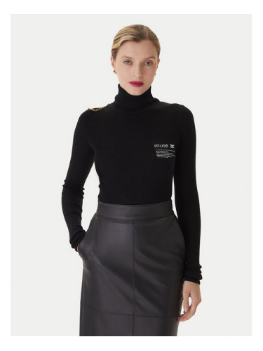 Elisabetta Franchi Поло MK-43B-57E2-V320 Черен Regular Fit