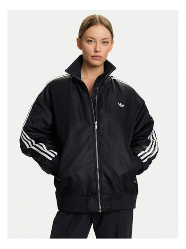 adidas Яке бомбър Firebird JX2991 Черен Oversize