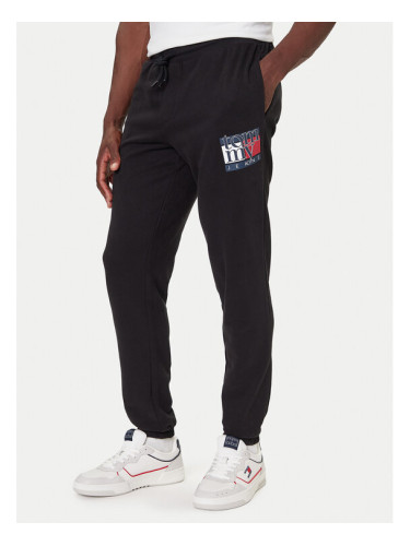 Tommy Jeans Долнище анцуг DM0DM22094 Черен Relaxed Fit