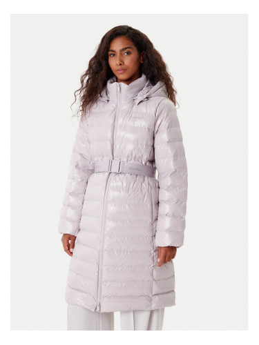 Calvin Klein Зимно палто LV044D543G Сив Slim Fit