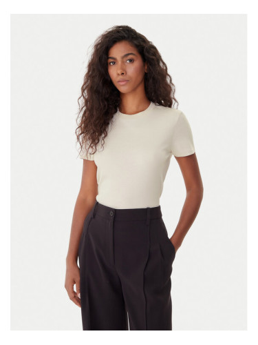 Calvin Klein Тишърт LV044C216G Екрю Regular Fit