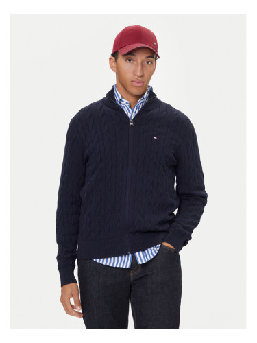 Tommy Hilfiger Кардиган MW0MW40440 Тъмносин Regular Fit