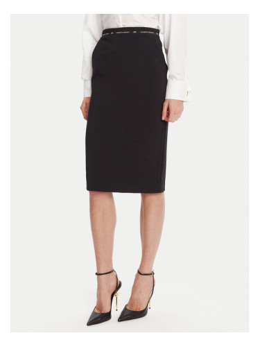 Elisabetta Franchi Миди пола GO-118-56E2-v220 Черен Regular Fit