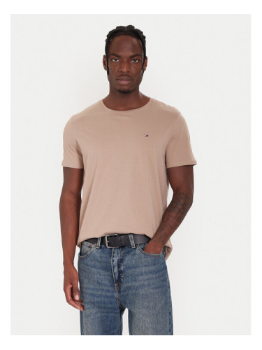 Tommy Jeans Тишърт DM0DM04411 Бежов Regular Fit