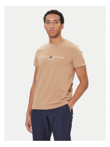 Tommy Hilfiger Тишърт Logo MW0MW11797 Бежов Regular Fit