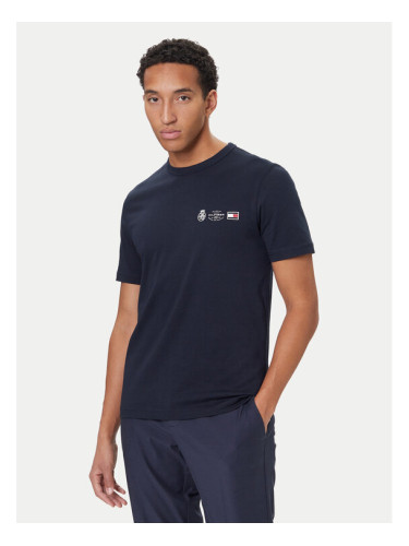 Tommy Hilfiger Тишърт MW0MW40011 Тъмносин Regular Fit