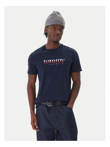 Tommy Jeans Тишърт DM0DM21978 Тъмносин Regular Fit