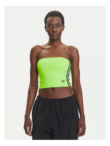 adidas топ adicolor 3-Stripes JX7719 Зелен Slim Fit