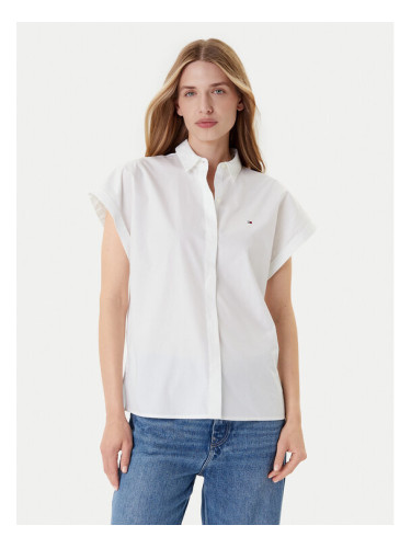 Tommy Hilfiger Риза WW0WW45897 Бял Relaxed Fit