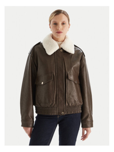 MICHAEL Michael Kors Яке от имитация на кожа 77A1487M52 Кафяв Relaxed Fit