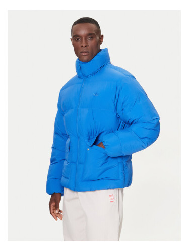 adidas Зимно яке JX4088 Син Slim Fit