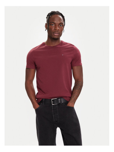 Tommy Jeans Тишърт DM0DM04411 Бордо Regular Fit