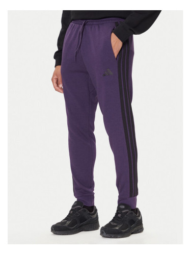 adidas Долнище анцуг Essentials 3-Stripes JX0750 Виолетов Regular Fit