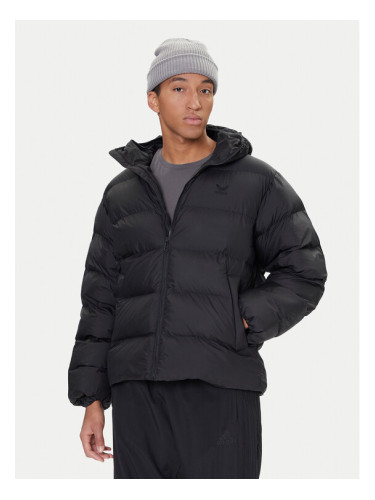 adidas Пухено яке Tonal JX4123 Черен Regular Fit