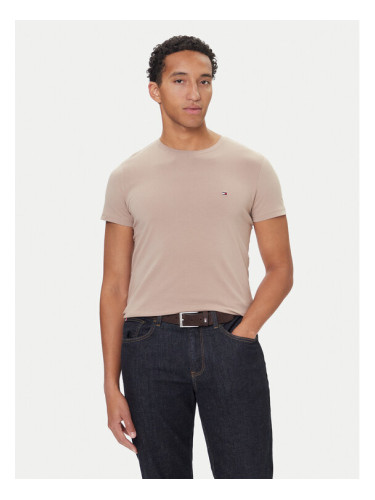 Tommy Hilfiger Тишърт MW0MW10800 Бежов Slim Fit