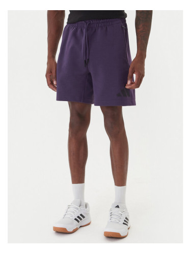 adidas Спортни шорти Z.N.E. JW4747 Виолетов Regular Fit