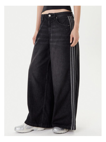 adidas Дънки adicolor Denim Adilenium JV7453 Черен Wide Leg