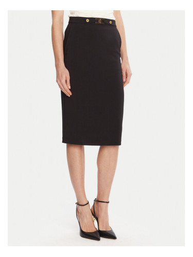 Elisabetta Franchi Пола тип молив GO-137-56E2-V320 Черен Regular Fit