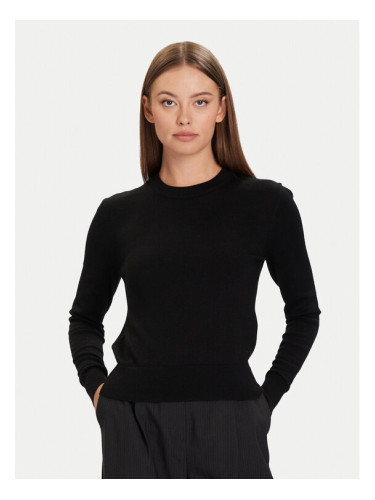 Calvin Klein Пуловер LV044D370G Черен Regular Fit