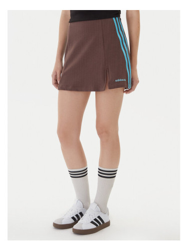 adidas Мини пола JX5305 Кафяв Regular Fit