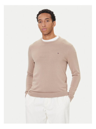 Tommy Hilfiger Пуловер Essential Ssnl MW0MW39999 Бежов Regular Fit