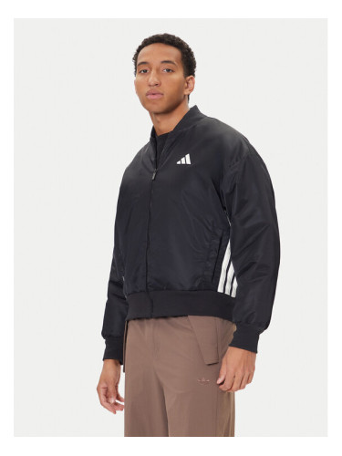 adidas Яке бомбър Stadium JN1825 Черен Loose Fit