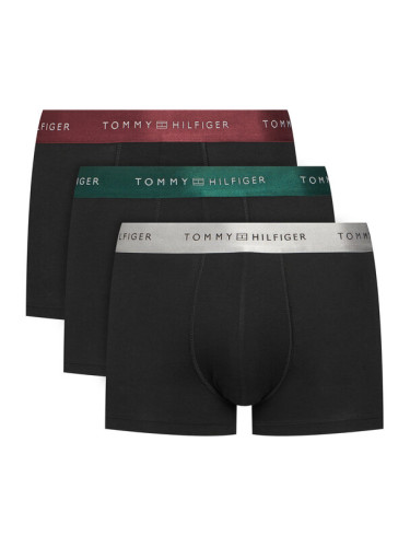 Tommy Hilfiger Комплект 3 чифта боксерки UM0UM03411 Черен