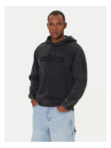 adidas Суитшърт JY2792 Сив Loose Fit