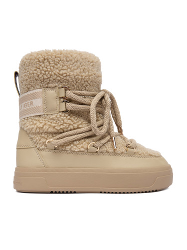 Апрески Tommy Hilfiger Faux Shearling Snowboot FW0FW08788 Екрю