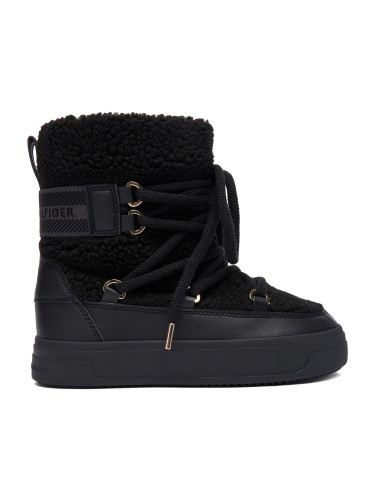 Апрески Tommy Hilfiger Faux Shearling Snowboot FW0FW08788 Черен