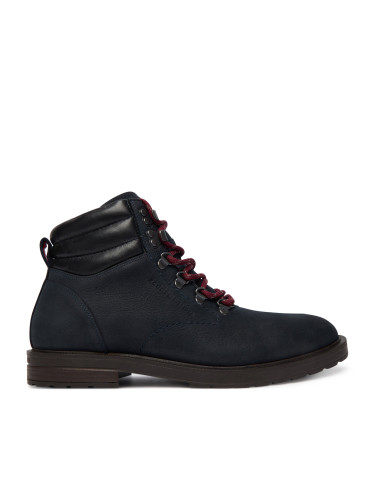Зимни обувки Tommy Hilfiger Cleated Hilfiger Wrm Hook Boot FM0FM05699 Тъмносин