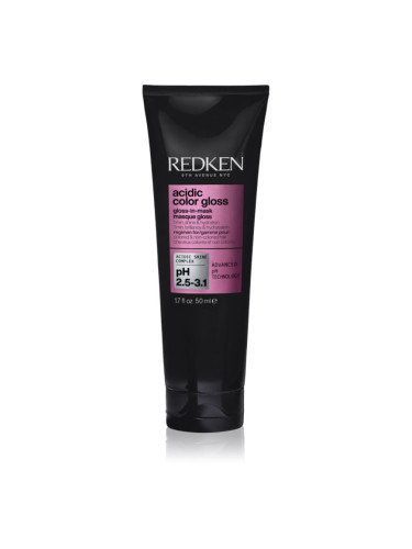 Redken Acidic Color Gloss Gloss-in-Mask подхранваща и хидратираща маска за коса за блясък и мекота на косата 50 мл.