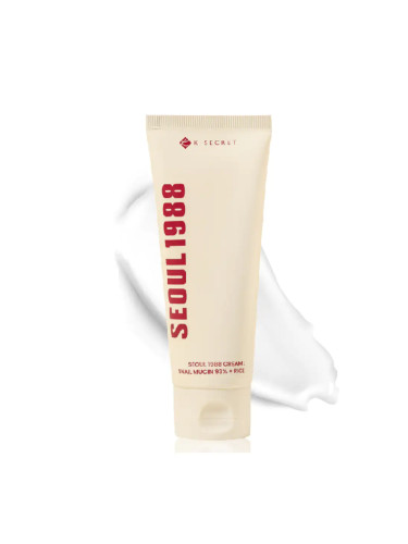 Крем за лице хидратира изглажда с Ферменти K-SECRET Seoul 1988 Cream Snail Mucin 93% + Rice 100ml