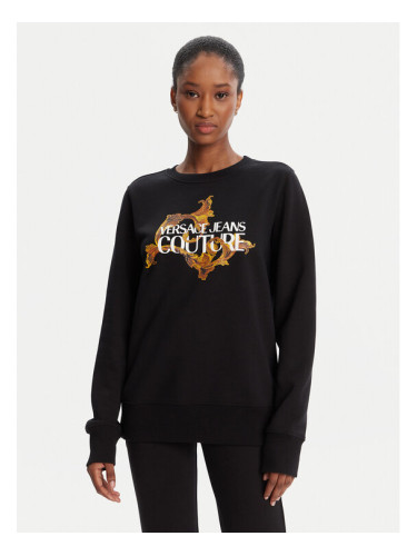 Versace Jeans Couture Суитшърт 79HAIE06 CF00E Черен Regular Fit