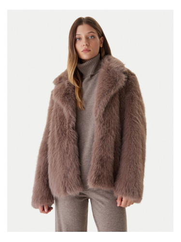 Bomboogie Кожено палто Paris GW148STFRL5 Кафяв Regular Fit