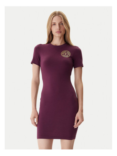 Versace Jeans Couture Ежедневна рокля 79HAOT00 CJ03T Бордо Slim Fit