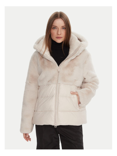 Blauer Кожено палто 25WBLDC02178 Екрю Regular Fit