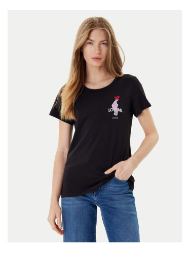 Liu Jo Sport Тишърт TF5275 JS923 Черен Regular Fit