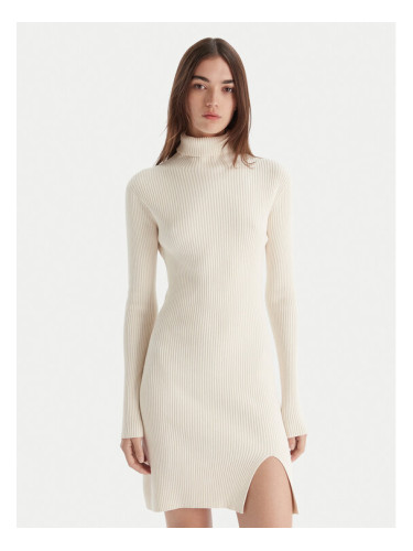Kontatto Плетена рокля 3M0827C Екрю Slim Fit